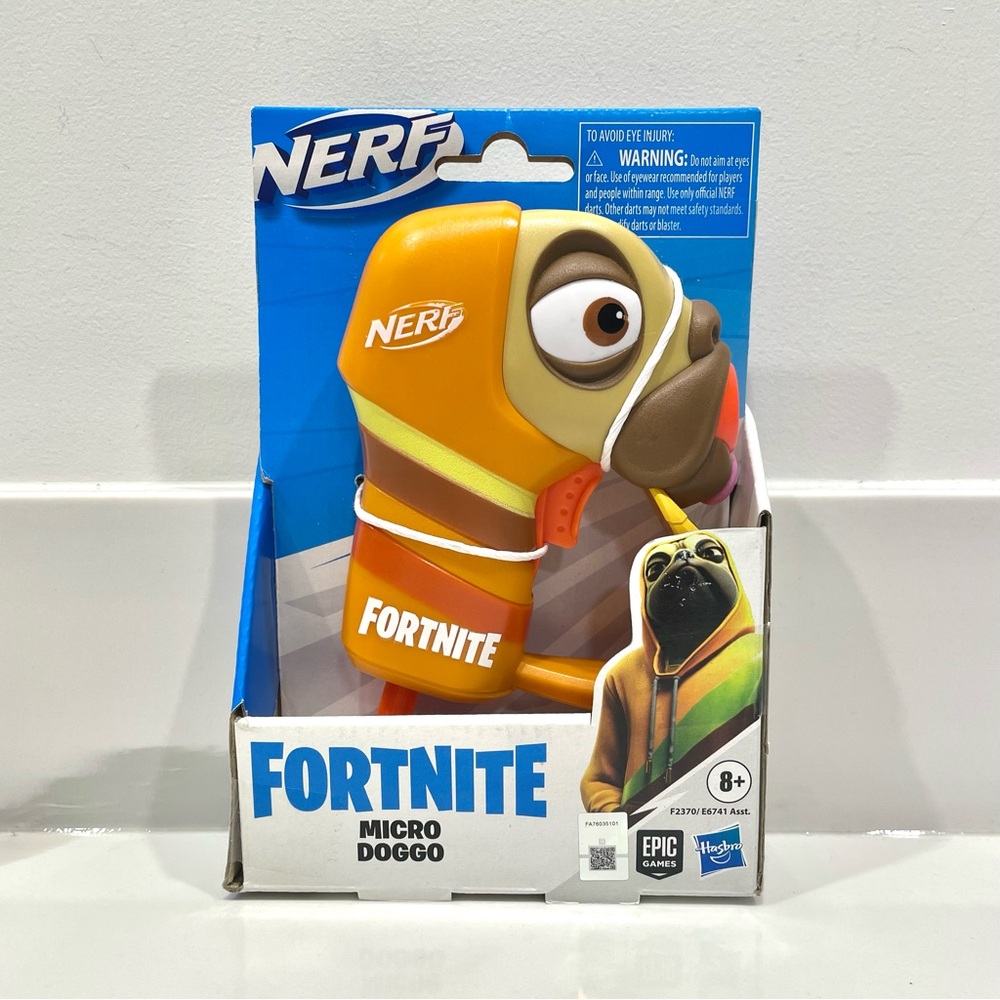 🔵3/$25 NEW Nerf Fortnite Micro Doggo Mini Dart-Firing Blaster